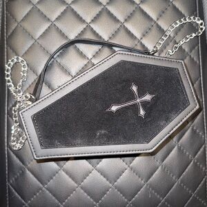 Black Coffin Crossbody Bag